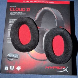 HyperX Cloud II Over-Ear Headphones - Black and Red